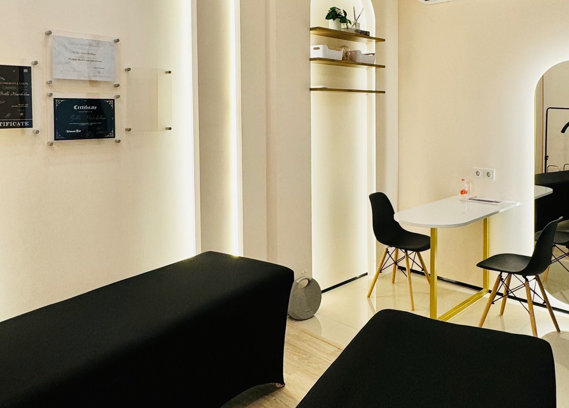 Chic interior of Browzella in East Java, East Java, ID, featuring modern decor and comfortable seating.