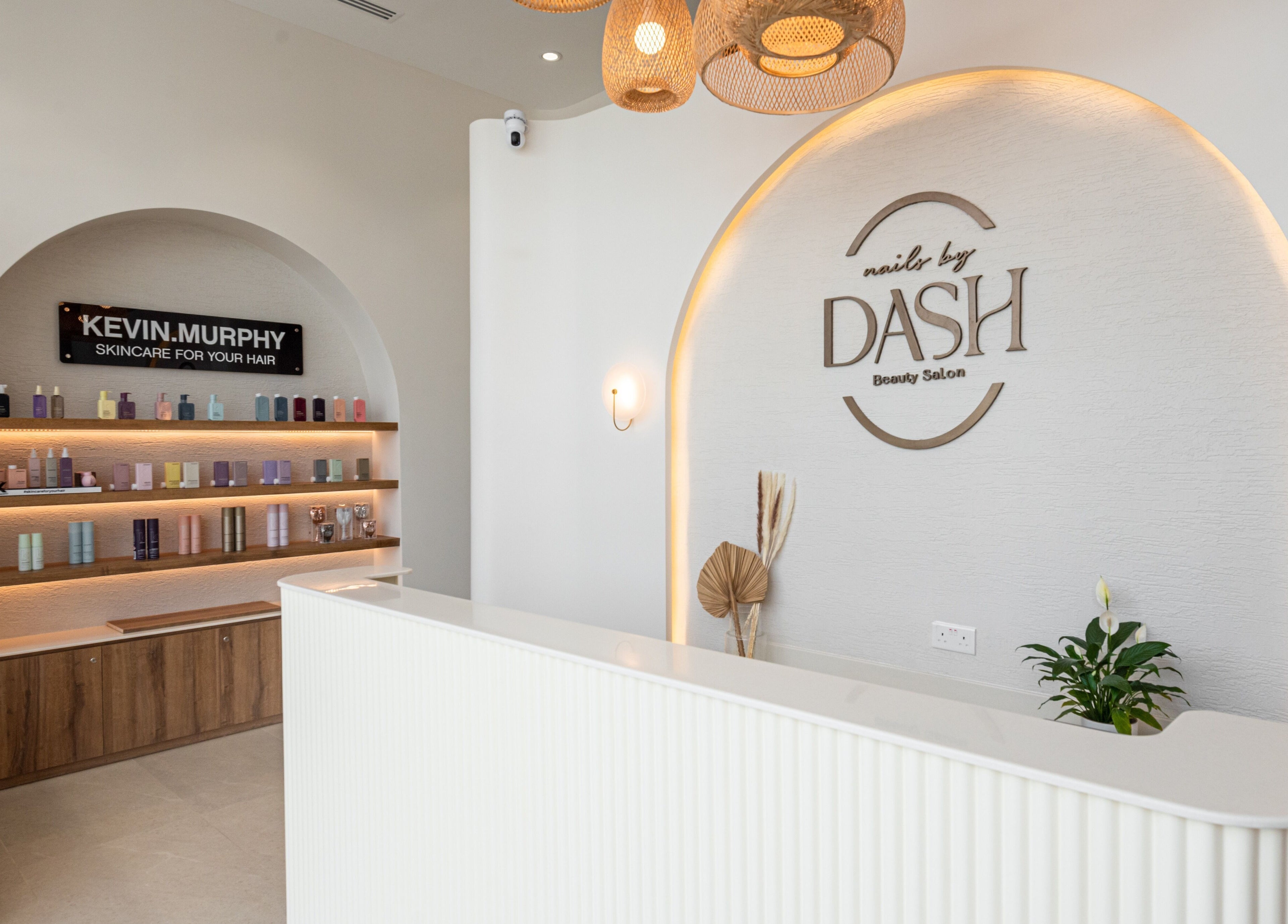 Reception area of Nails By Dash Beauty Salon in دبي, دبي, AE, showcasing products and modern design.