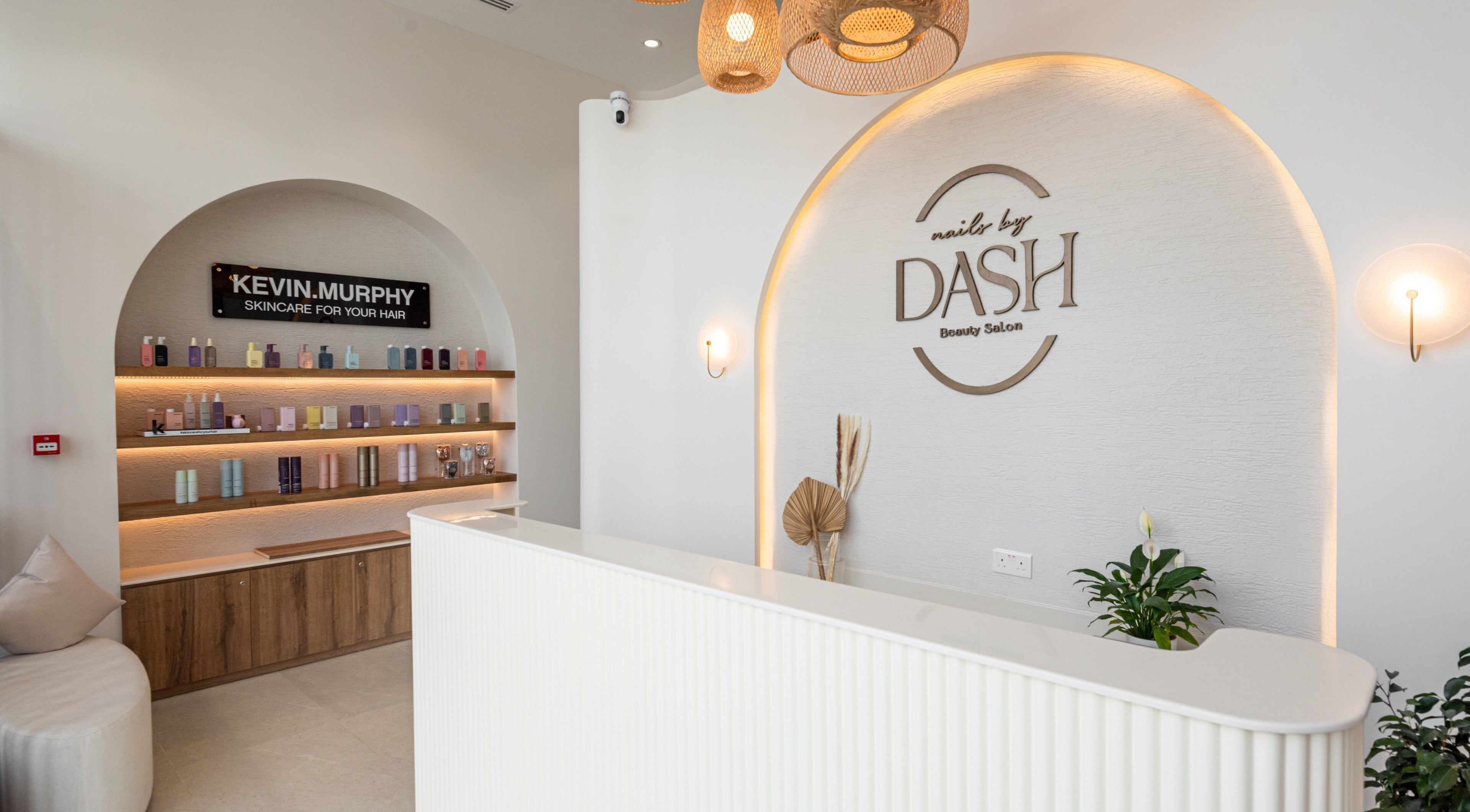 Reception area of Nails By Dash Beauty Salon in دبي, دبي, AE, showcasing products and modern design.