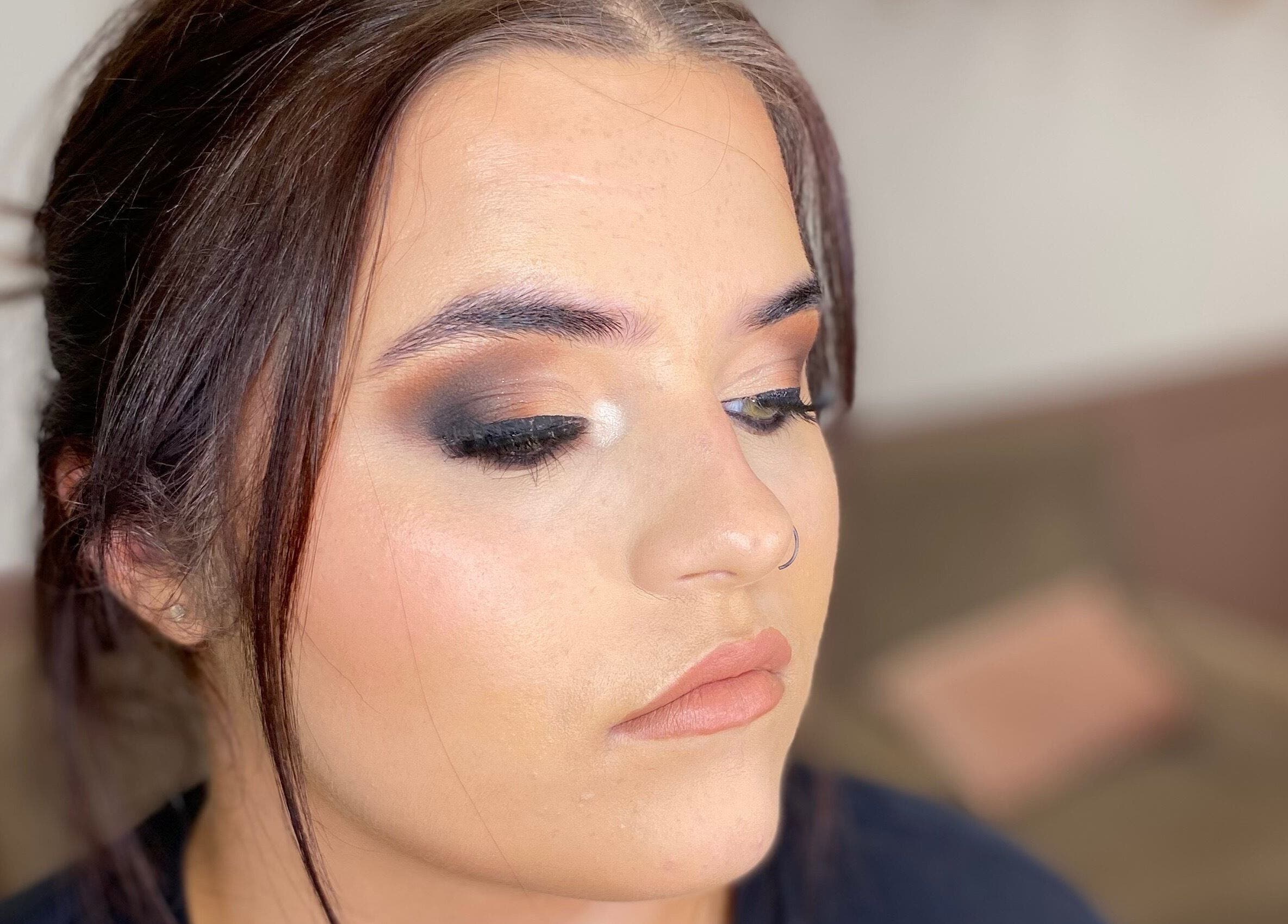Elegant eye makeup at Saragh's Serenity Beauty Studio, Tullamore, County Offaly, IE.