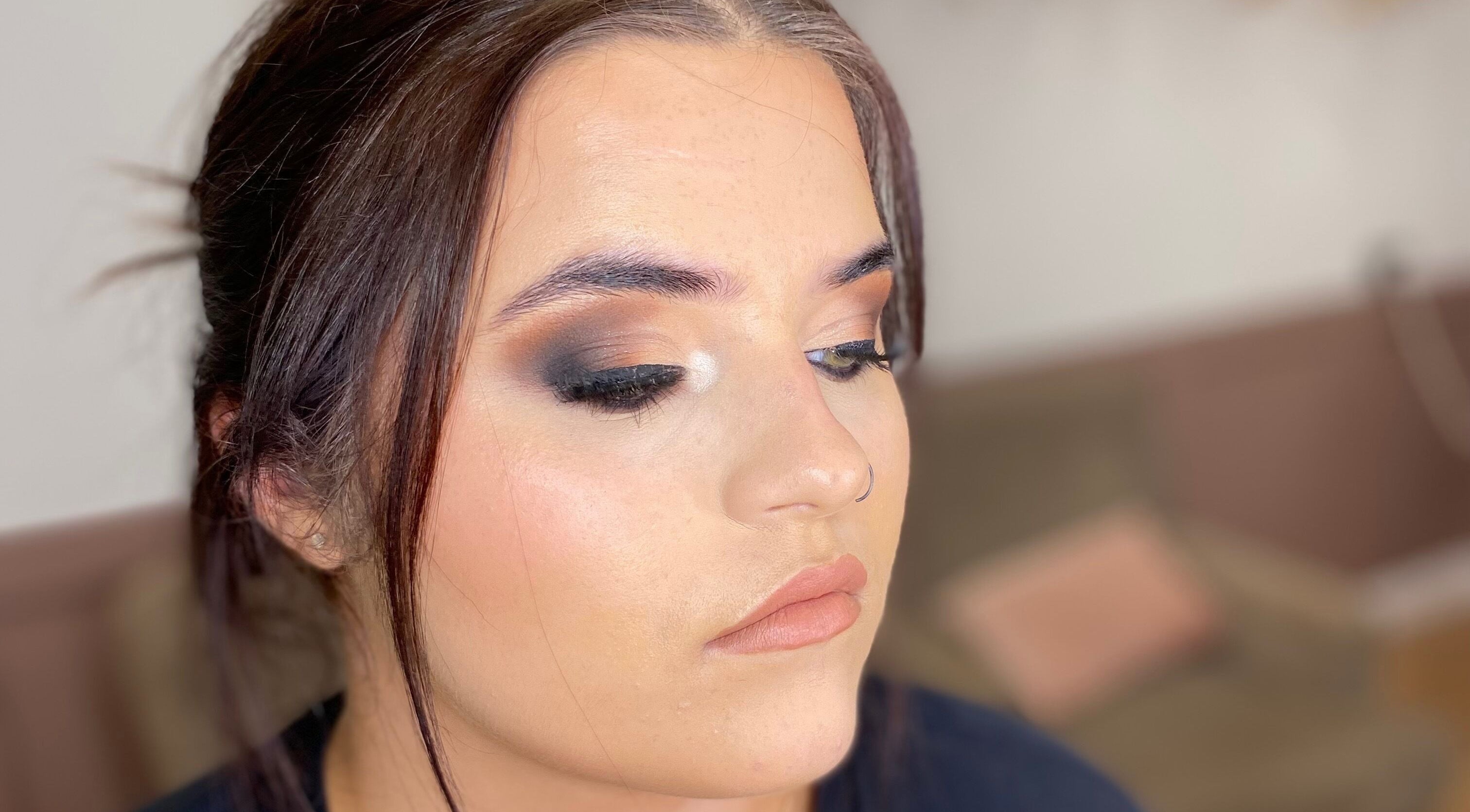 Elegant eye makeup at Saragh's Serenity Beauty Studio, Tullamore, County Offaly, IE.