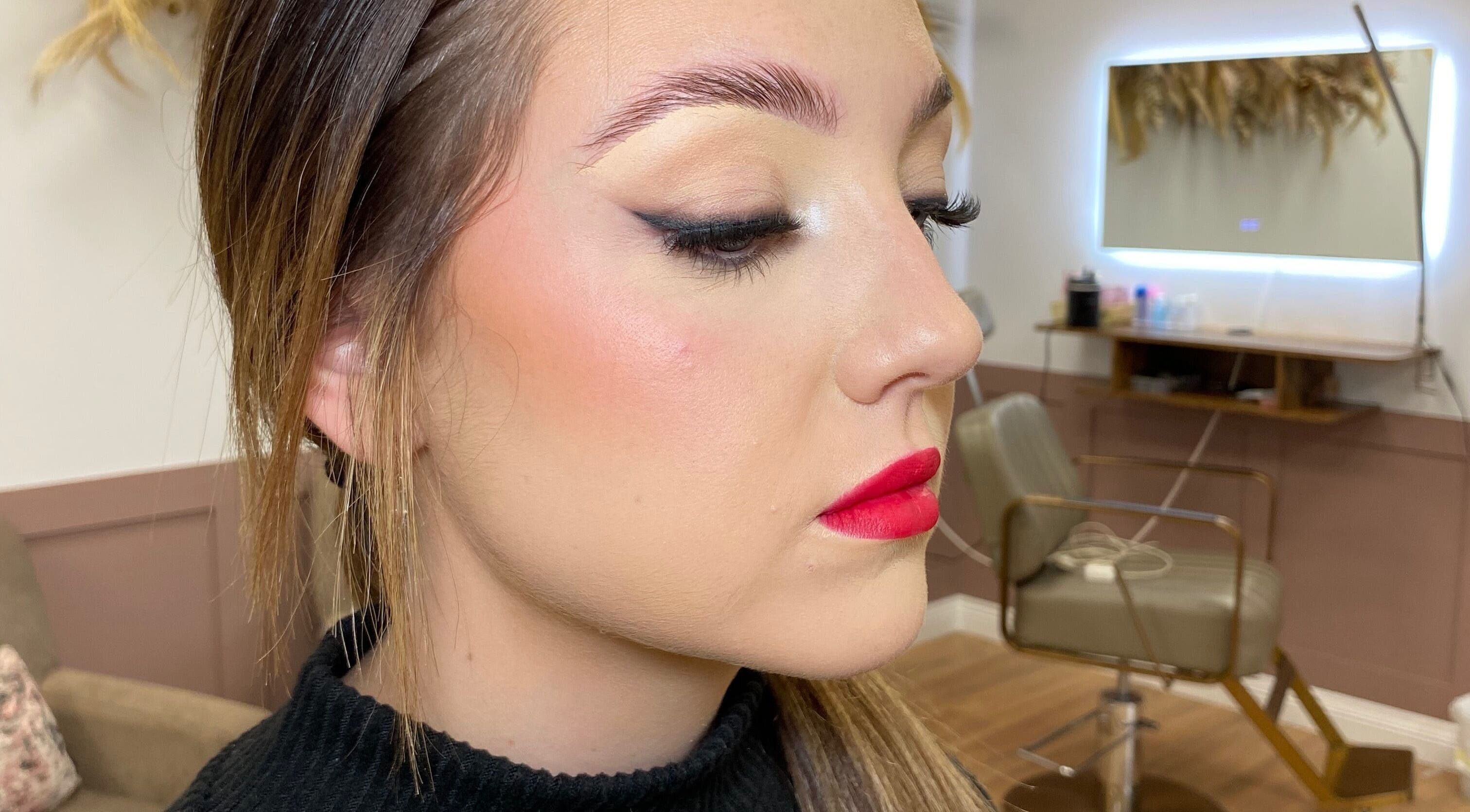 Close-up of makeup artistry at Saragh's Serenity Beauty Studio, Tullamore, County Offaly, IE.