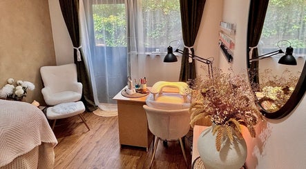 Cozy beauty room at Shayle Alexandra Beauty, Camberley, England, GB with elegant decor and natural lighting.