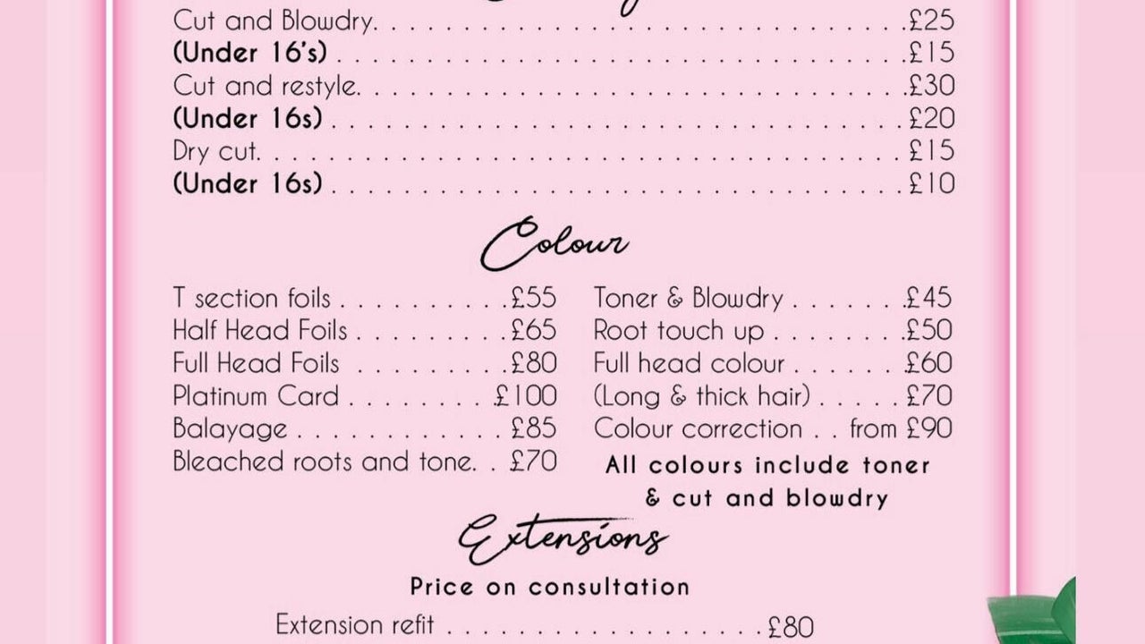 Blossom deals hair salon