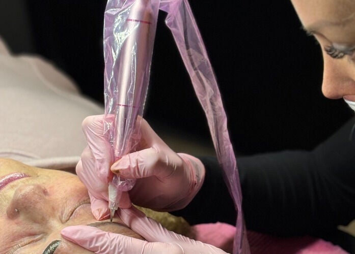 Cosmetic tattooing at Cosmopolitan Beauty Bar in Springwater, Ontario, CA.