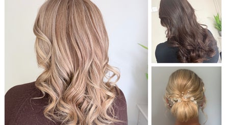 Stylish hair designs at CGhairdesign at The Loft Hair Expertise in March, England, GB showcasing curls and updos.