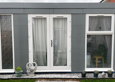 Exterior view of 'Me Time!' Massage And Well Being in Weston-super-Mare, England, with serene decor.