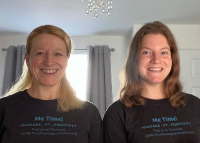 Friendly therapists at ‘Me Time!’ Massage And Well Being, Weston-super-Mare, England, GB, enhancing wellness.