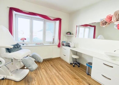 Interiér studia All Pedi - Alena Jelínková ve Vyškově s elegantním designem a komfortním vybavením.