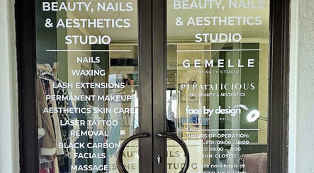 Entrance to Permalicious Ink, Beauty and Aesthetics, Sandton, Gauteng, ZA, showcasing beauty services.