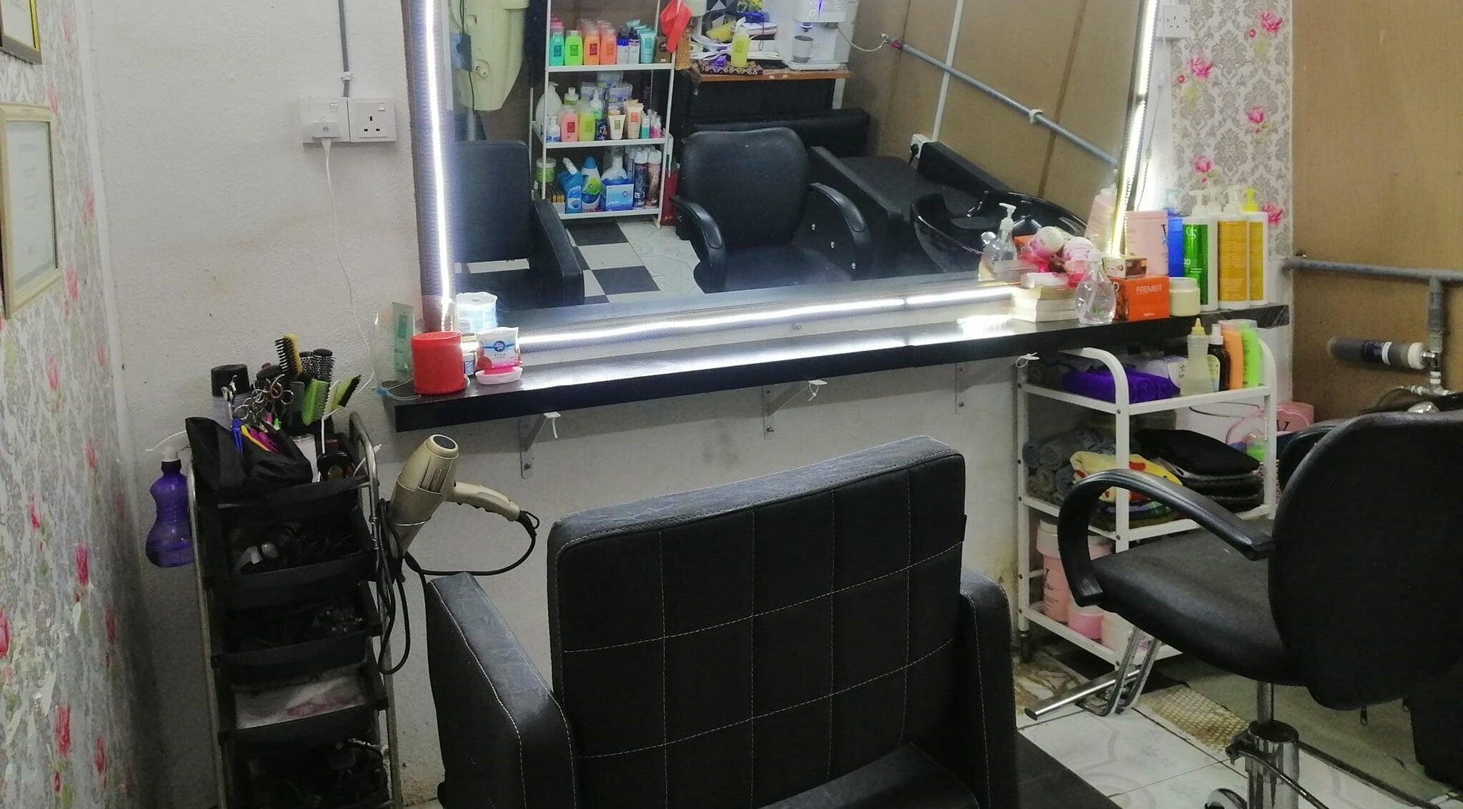 Chic salon station at Aora Spa and Wellness Kuala Langat, Telok Panglima Garang, Selangor, MY, featuring styling tools.