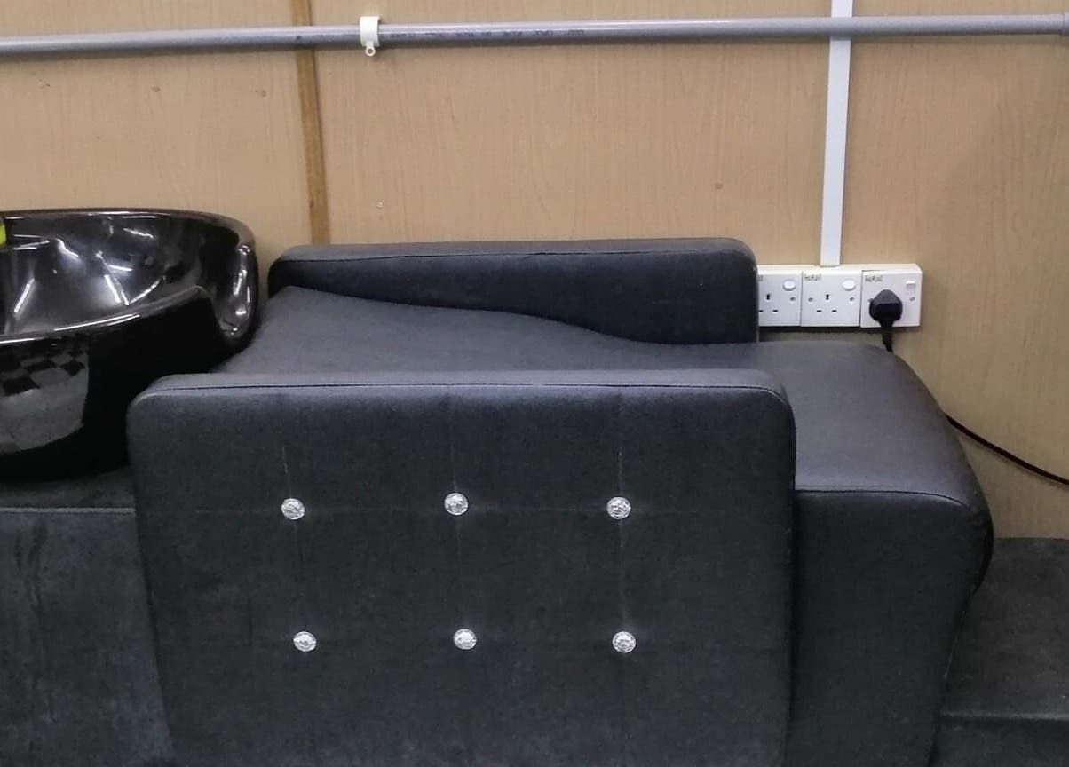 Black wash station at Aora Spa and Wellness Kuala Langat, Telok Panglima Garang, Selangor, MY.