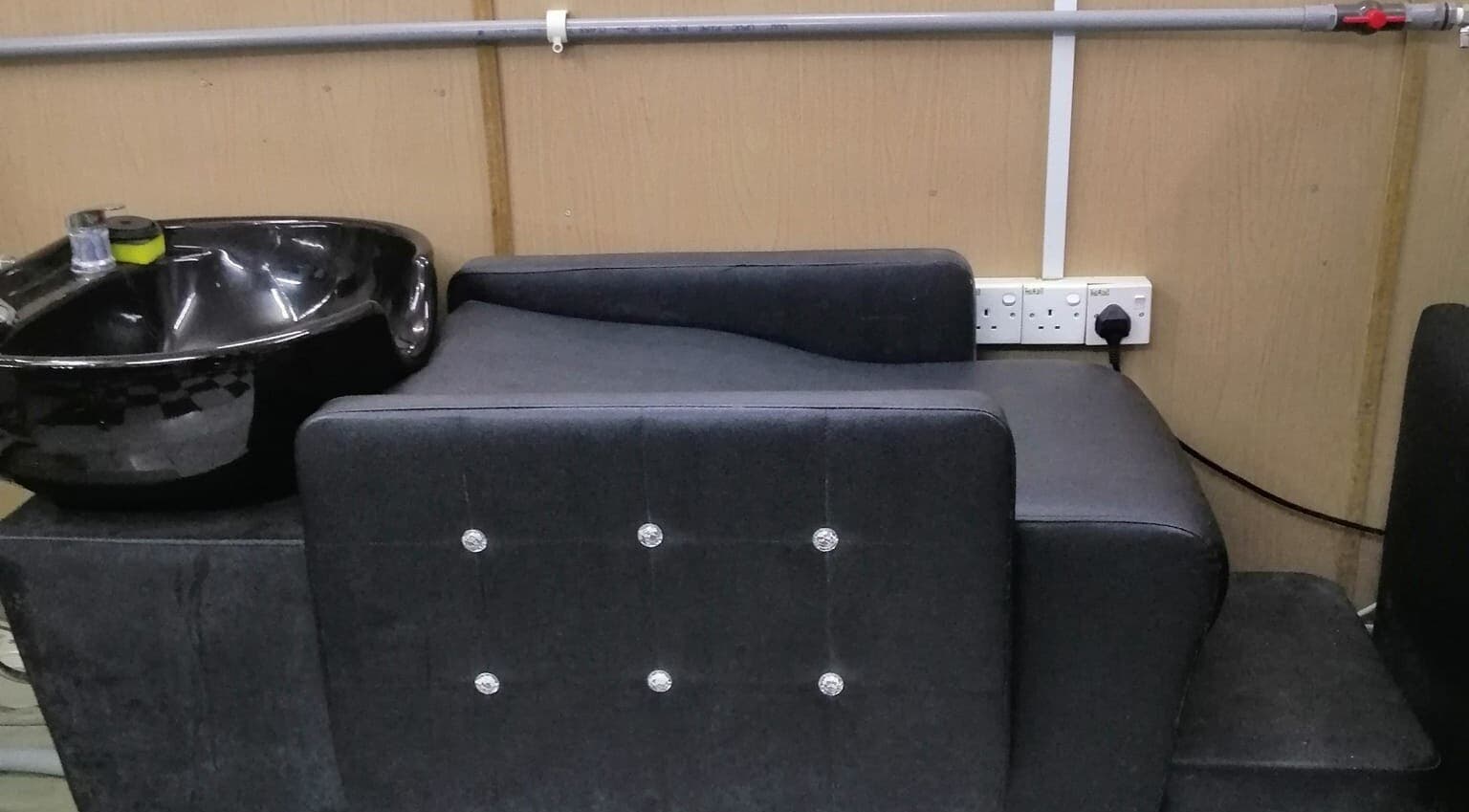 Black wash station at Aora Spa and Wellness Kuala Langat, Telok Panglima Garang, Selangor, MY.