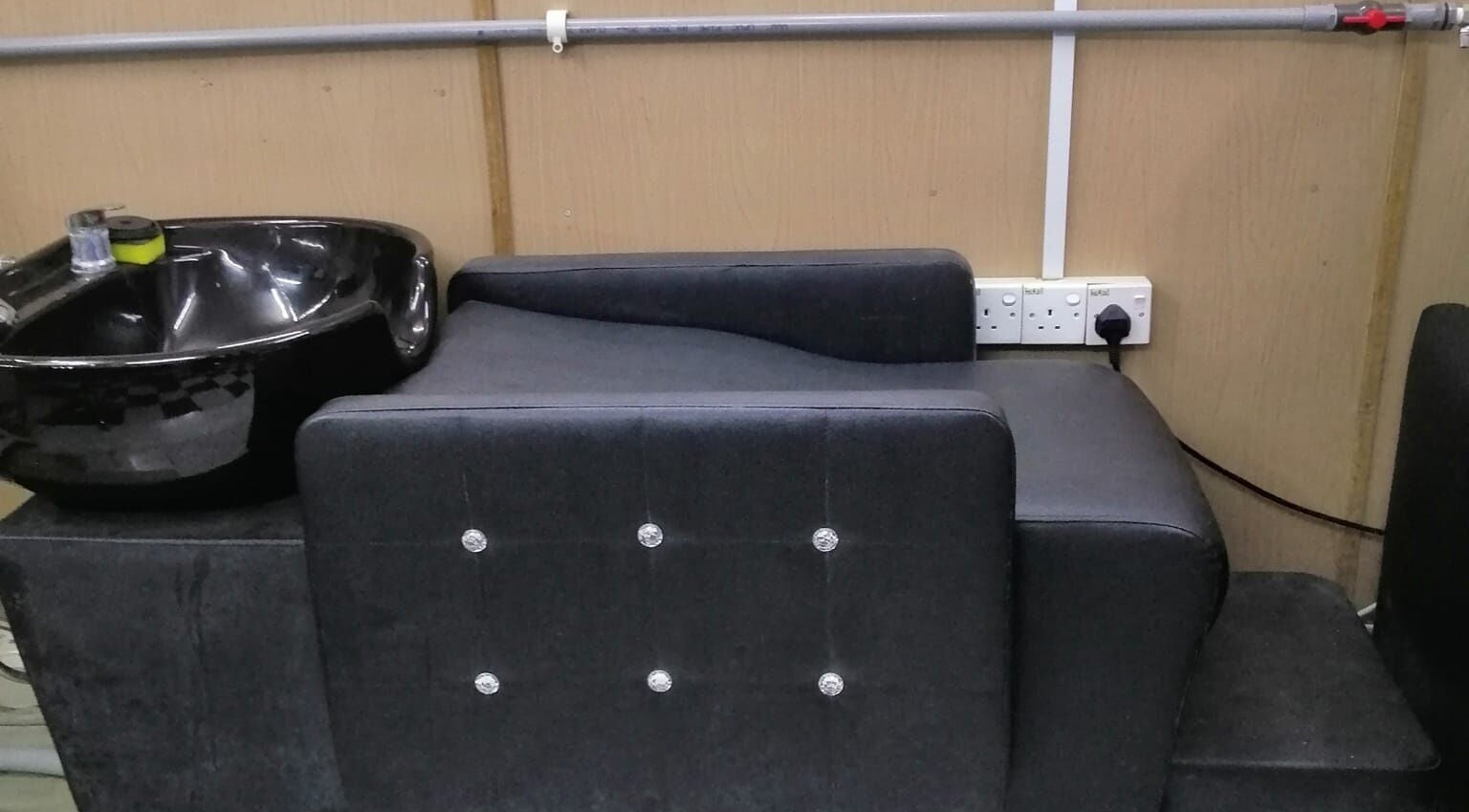 Black wash station at Aora Spa and Wellness Kuala Langat, Telok Panglima Garang, Selangor, MY.