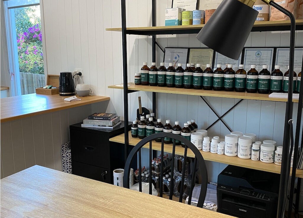 Amaroo Wellness herbal collection at Landers Shoot, Queensland, AU showcasing natural health products.