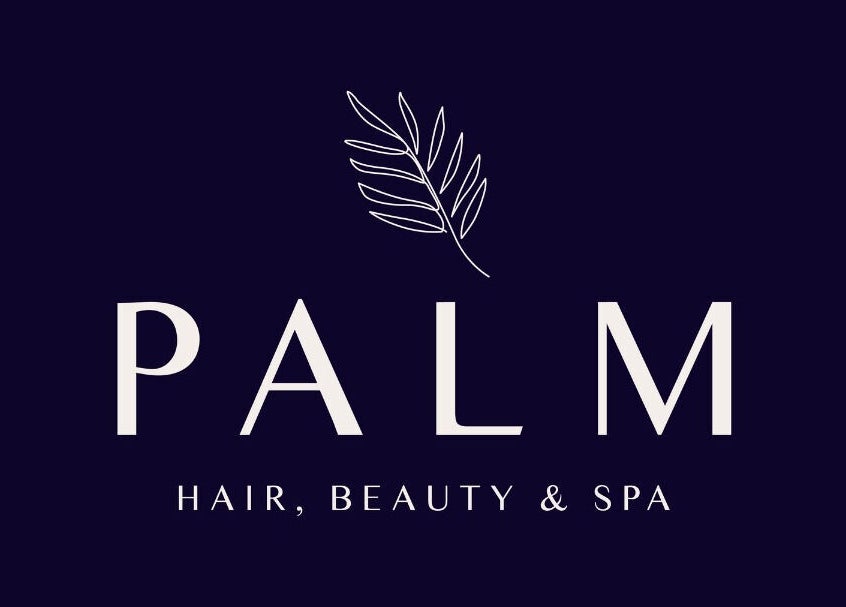 Palm Spa logo with elegant design in Torquay, England, GB.