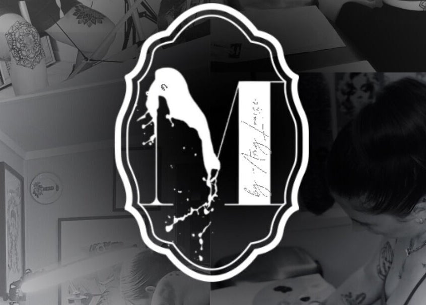 Intricate tattoo and logo at Made&Marked by AmyLouise, Whangarei, Northland, NZ.