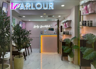 Elegant entrance of Pink Parlour Plaza Indonesia in Daerah Khusus Ibukota Jakarta, showcasing modern decor.