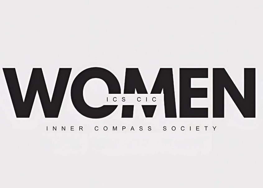 Inner Compass Society logo at Laura Dix Mentoring, Ebbw Vale, Wales, GB.