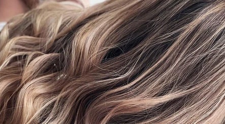 Close-up of styled blonde waves at Hive Hair Lounge, Saint Helier, St Helier, JE.