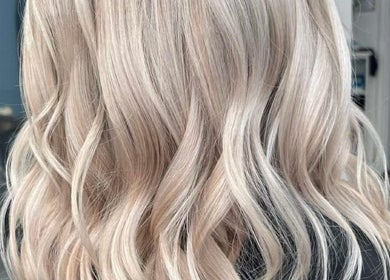 Elegant blonde waves styled at Hive Hair Lounge, Saint Helier, St Helier, JE.