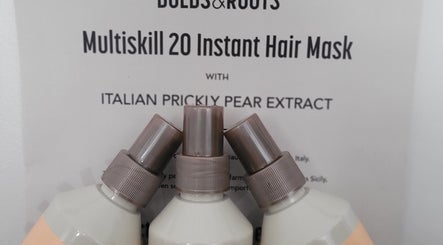 Close-up of Bulbs and Roots Multiskill 20 Instant Hair Mask at Bellissimo Hair, Liversedge Roberttown, England, GB.