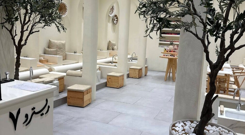 Peaceful interior of Touch Beauty Center in Sharjah, AE with elegant chairs and modern decor.