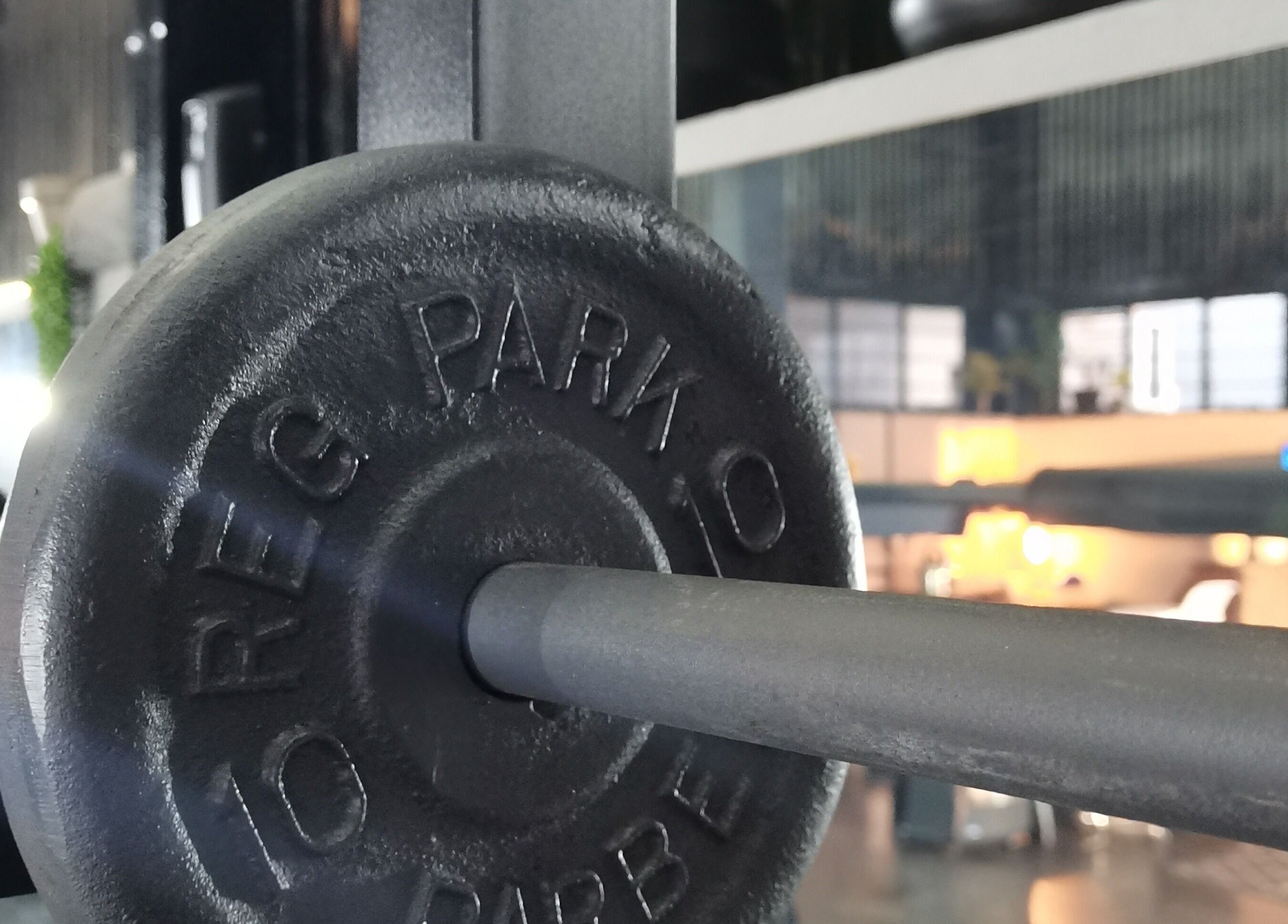 Close-up of weightlifting equipment at Vita Amici, Vanderbijlpark, Gauteng, ZA gym setting.