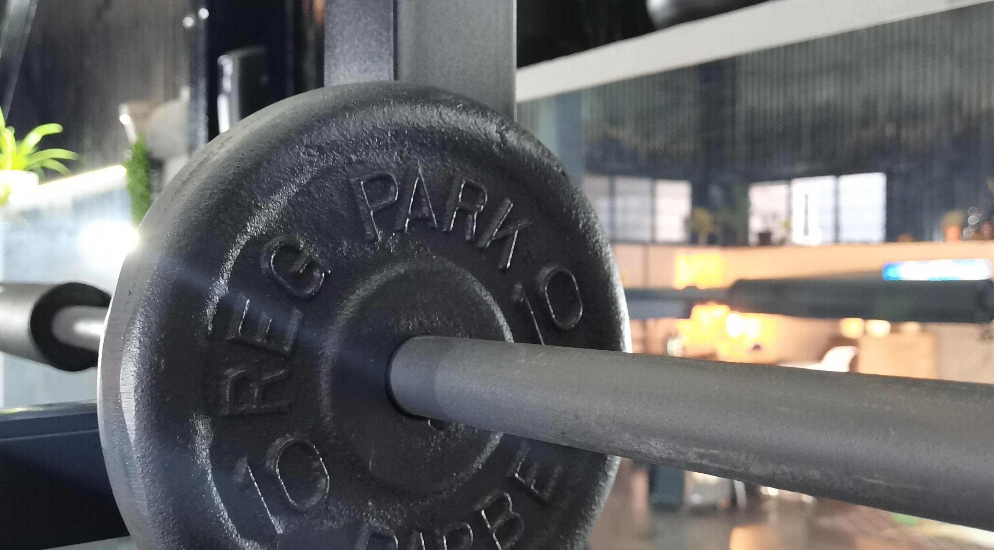 Close-up of weightlifting equipment at Vita Amici, Vanderbijlpark, Gauteng, ZA gym setting.