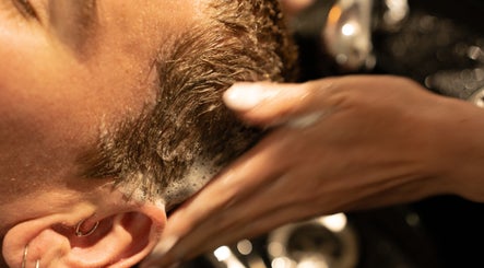 Close-up of a rejuvenating hair wash at Amara Organic Hair, Burleigh Heads, Queensland, AU.