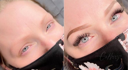 Before and after eyebrow and lash enhancement at Permanent Beauty by Cathy in Ottawa, Ontario, CA.