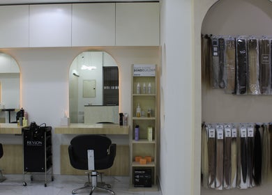 Modern salon chairs and styling stations at Kals Ladies Salon, Dubai, Dubai, AE.