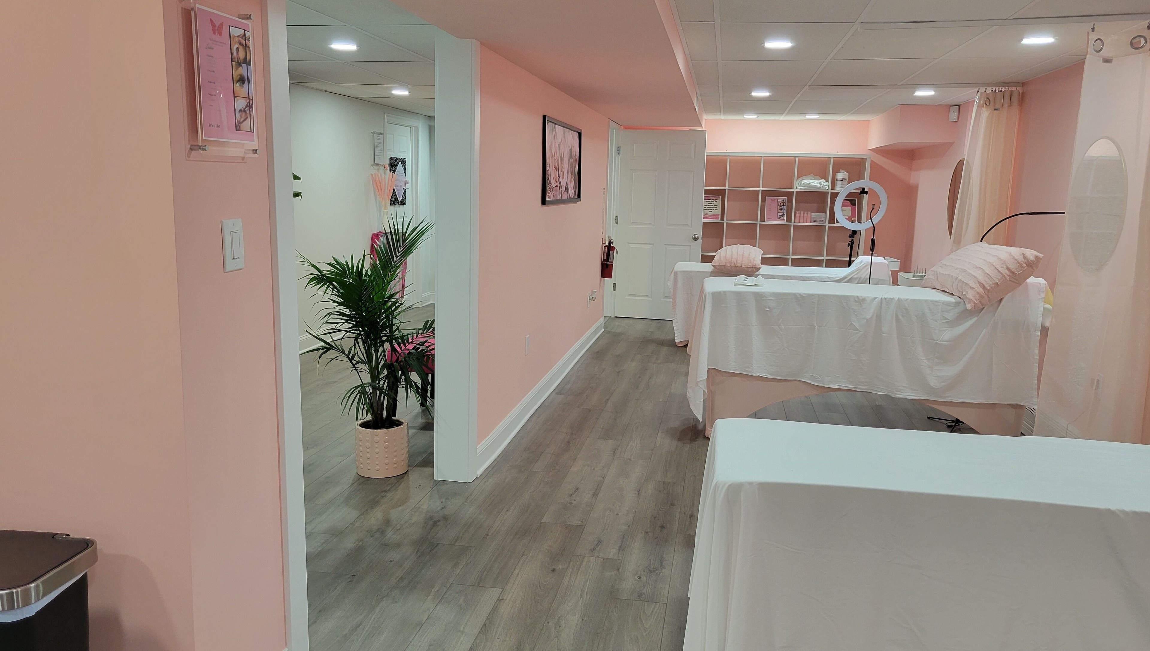 Elegant interior of The SkinCare Connection, Skin and Lash spa in Bensalem, Pennsylvania, US.