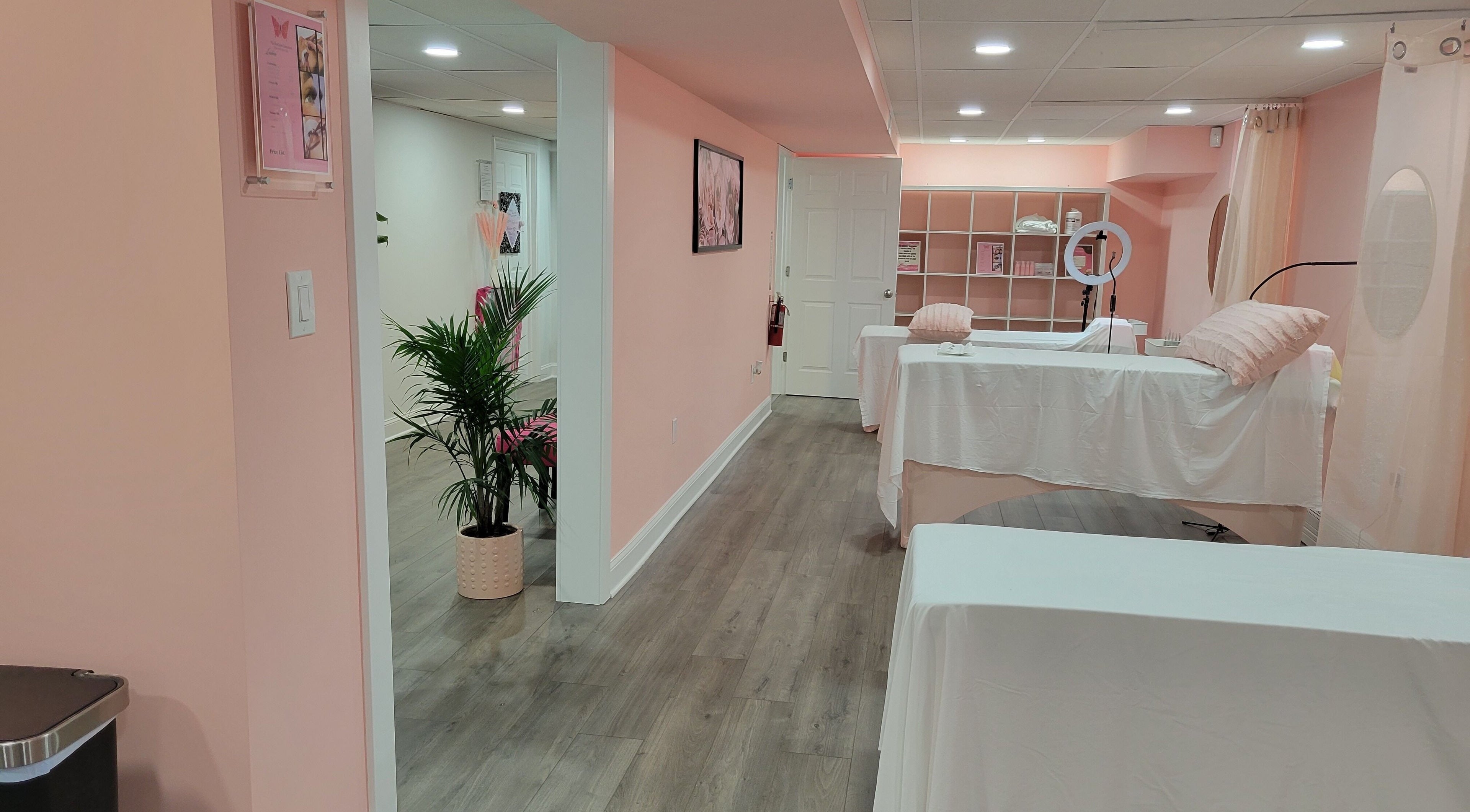 Elegant interior of The SkinCare Connection, Skin and Lash spa in Bensalem, Pennsylvania, US.