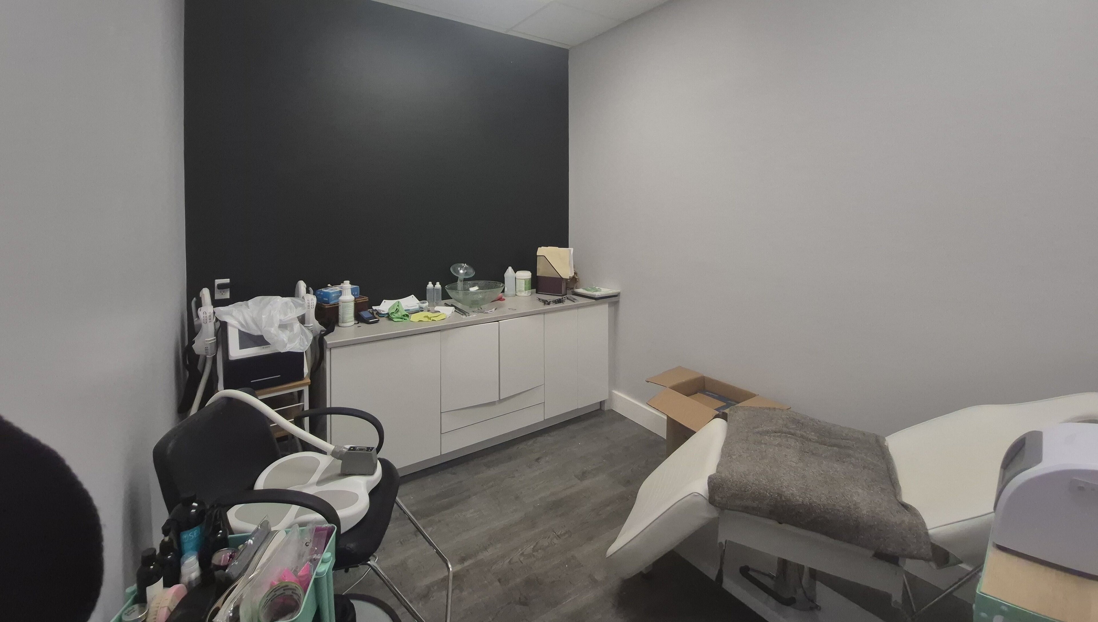 Modern treatment room at Body Sculpting By Jenn, Peterborough, Ontario, CA.