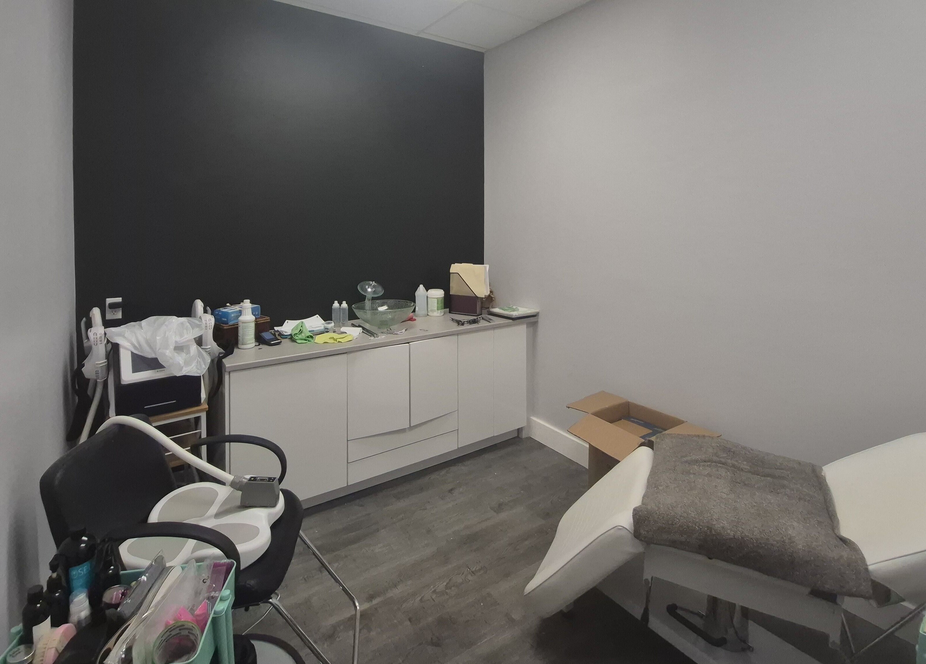 Modern treatment room at Body Sculpting By Jenn, Peterborough, Ontario, CA.