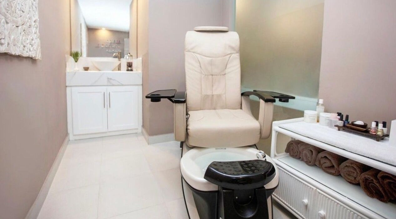 Luxurious pedicure spa chair at Karma Spa - Bougainvillea Barbados in Oistins, Christ Church, BB.