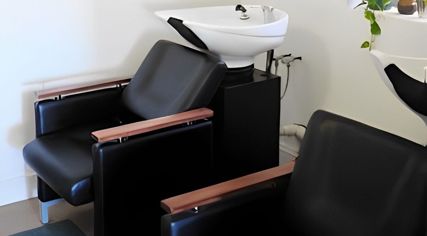 Luxurious salon shampoo chairs at Boho Bombshell, White Gum Valley, Western Australia, AU.