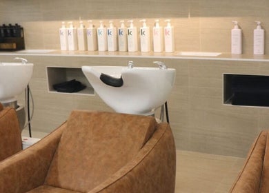 Modern wash stations at Studio Black North Beach, North Beach, Western Australia, AU with stylish furnishings.