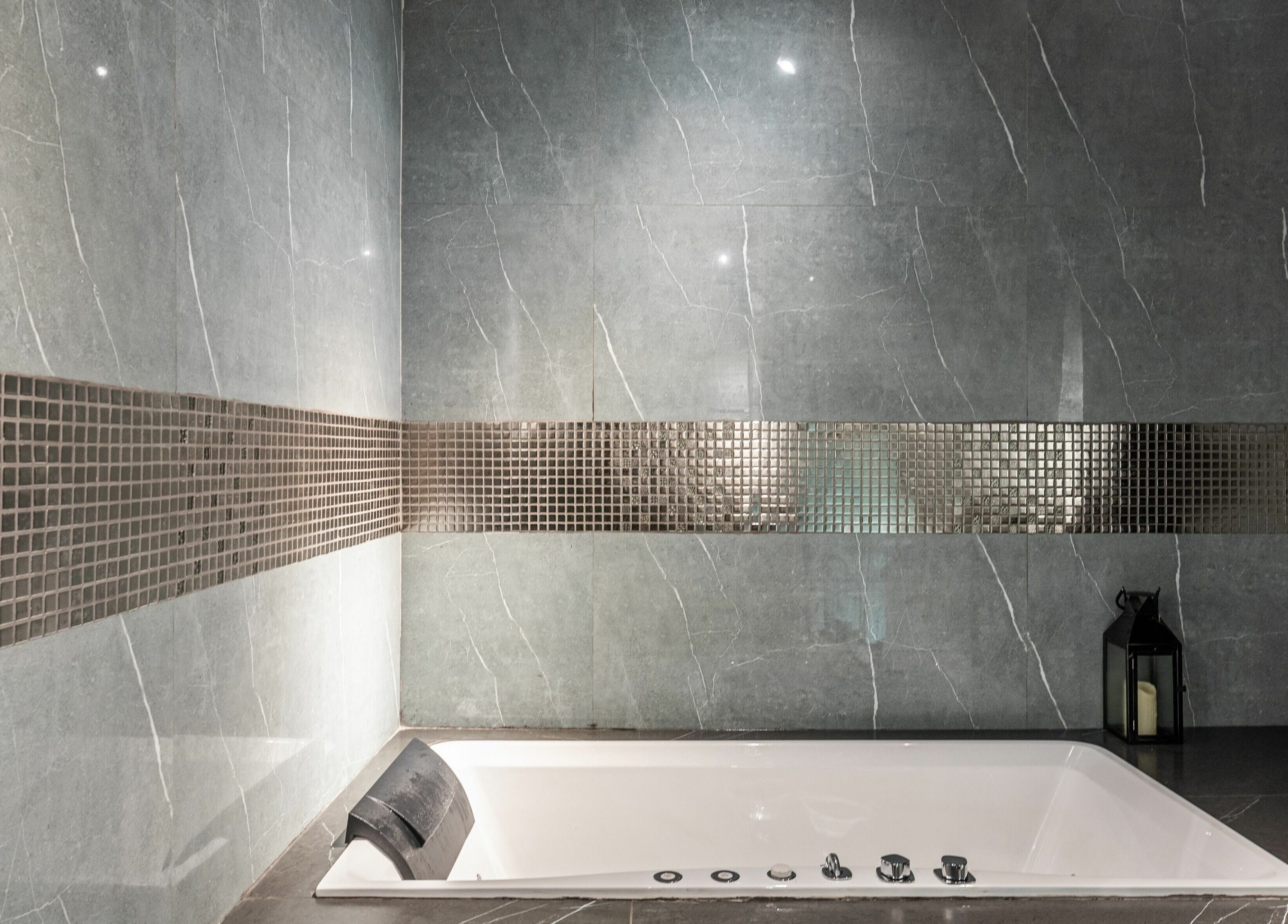 Luxurious spa room featuring a modern bathtub at Spa Room By Anadiya Beauty Salon Ltd., Dubai, Dubai, AE.