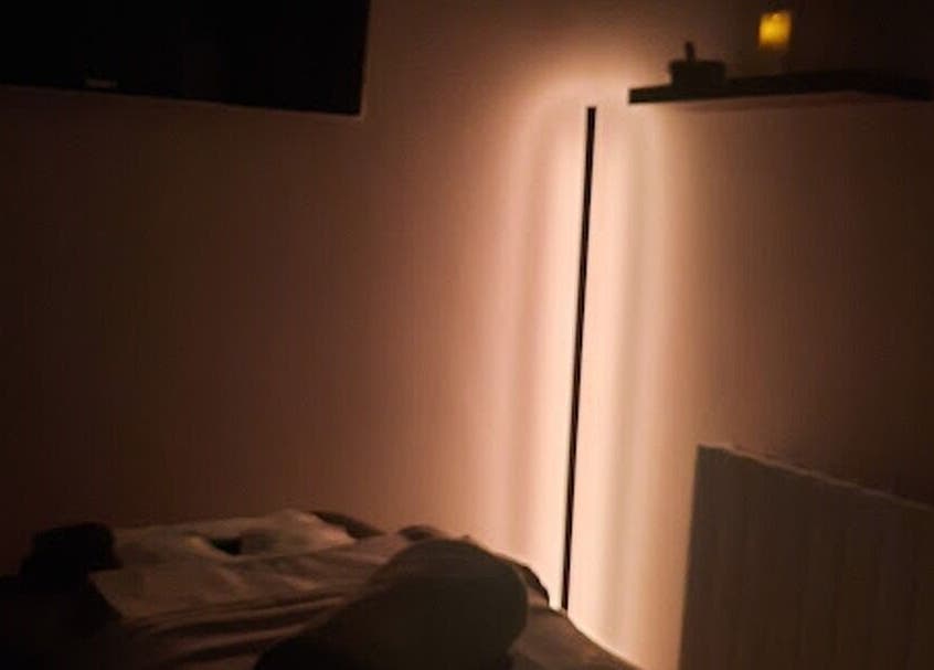Tranquil massage room at Soul Bliss with Sayyada, Tamworth, England, GB, softly lit with ambient lights.