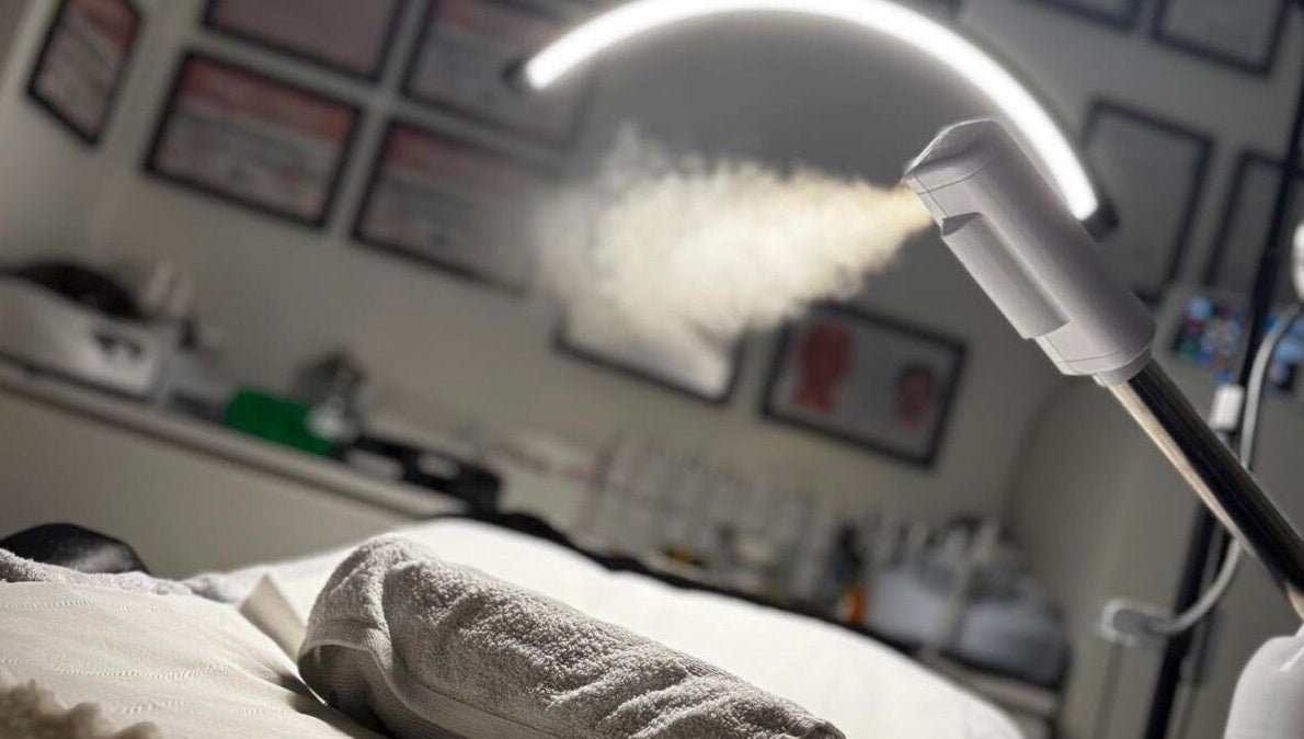 Elegant steam room setup at AC House Of Aesthetics, London, England, GB, exudes relaxation and luxury.