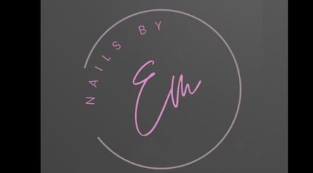 Logo of Nails by Em in Gloucester, England, GB with sleek, elegant pink text.