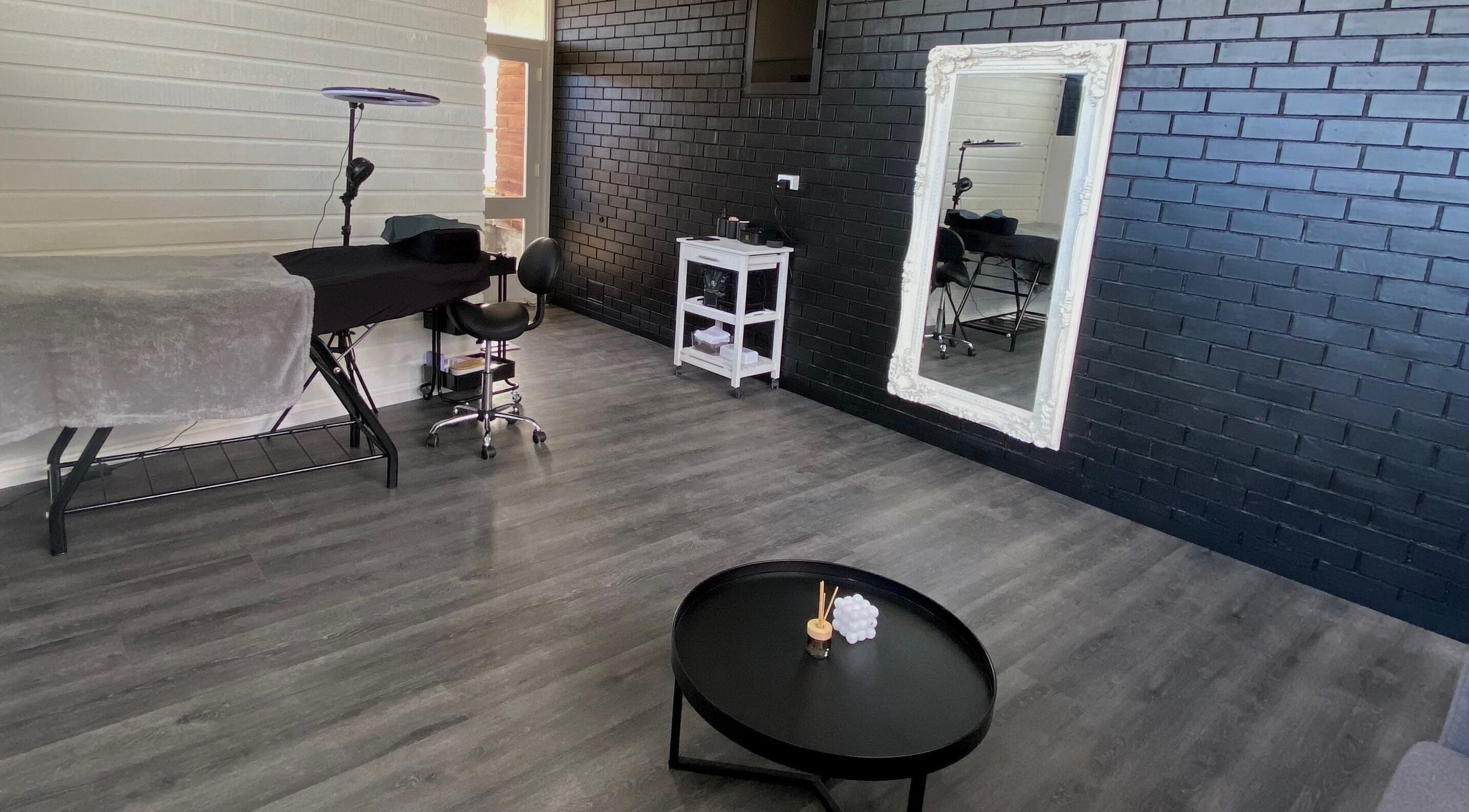 Beauty By Bev's stylish treatment room in Levin, Manawatu-Wanganui, NZ offers a modern and calming ambiance.