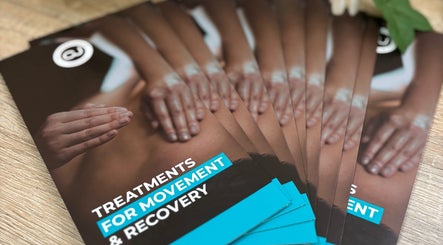 Massage therapy brochures at CJ Soft Tissue & Massage Therapy, Wellington, England, GB.