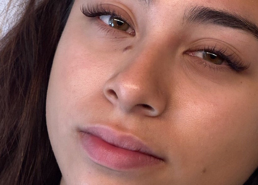 Close-up of elegant lashes at Lashes by Katya, Melbourne, Victoria, AU.