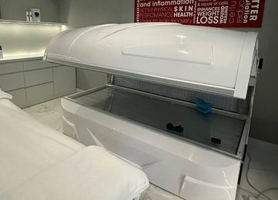 Luxurious cryotherapy chamber at °CRYO Abu Dhabi Reem Mall in Abu Dhabi, Abu Dhabi, AE.