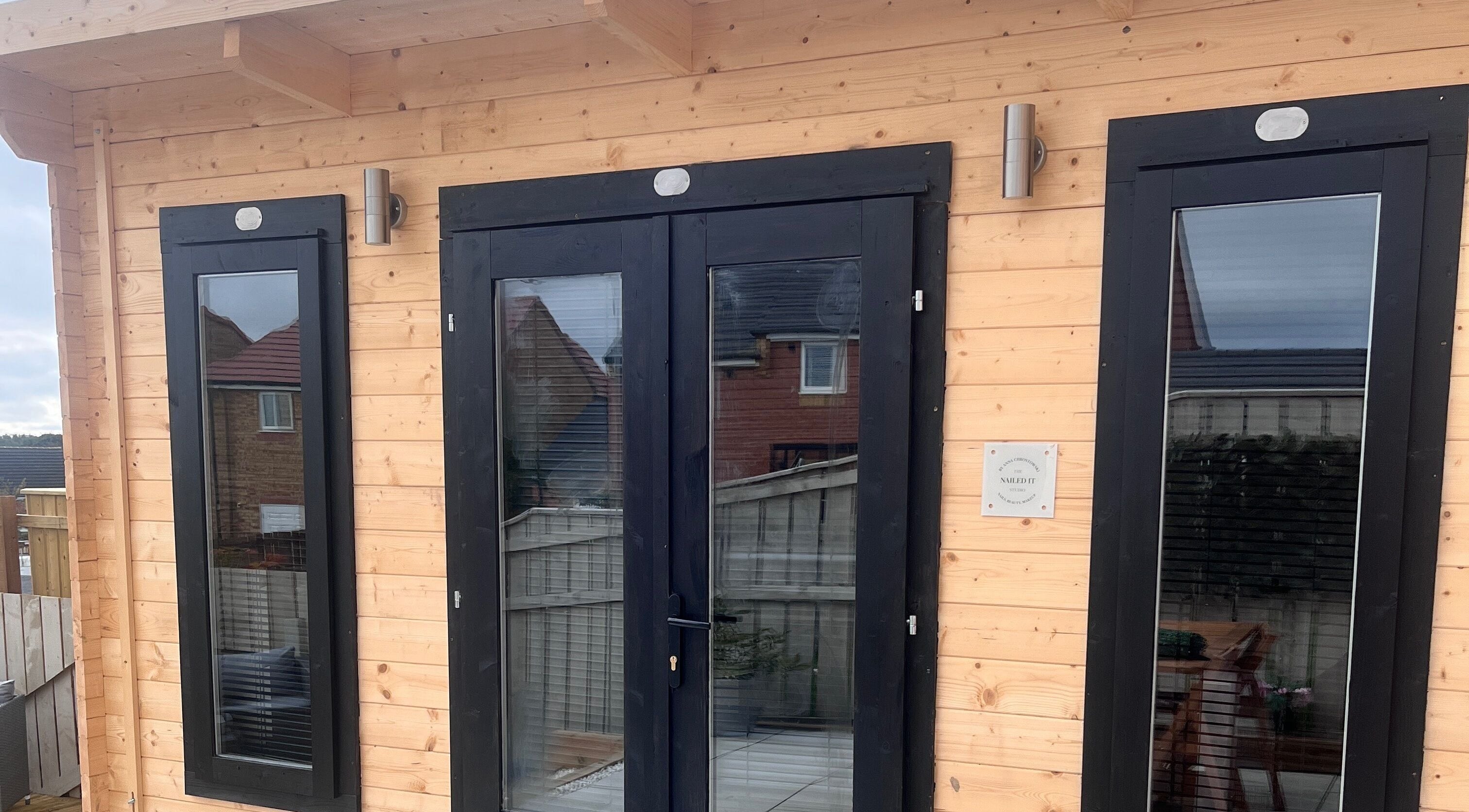 Exterior of Nailed it with Anna, a beauty venue in Annfield Plain, England, showcasing a cozy wooden facade.