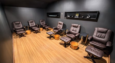 Relaxation chairs at The Savoy Hotel - V Hotel Spa, Melbourne, VIC, AU, offering serene comfort.