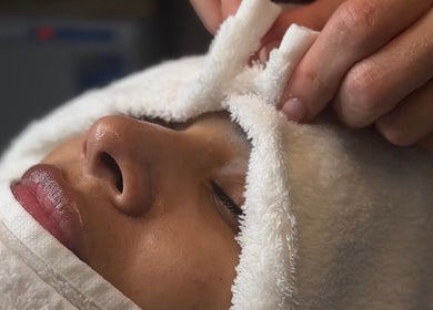 Luxurious facial treatment at Nu Image, Lowton, England, GB offering relaxation and rejuvenation services.